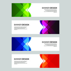 Fototapeta premium Vector Abstract design banner web template