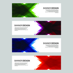 Fototapeta premium Vector Abstract design banner web template