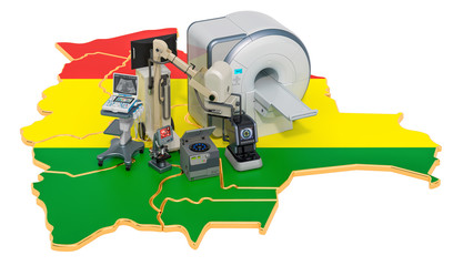 Medical diagnostic and research in Bolivia, 3D rendering