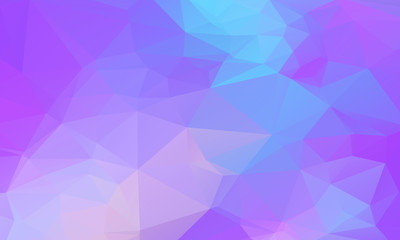 Low poly grid holographic triangles background