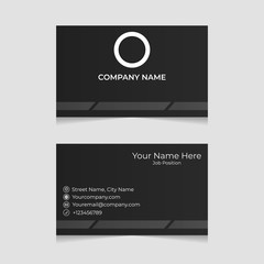 dark business card, illustration design vector with rectangle size