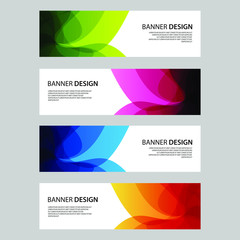 Fototapeta premium Vector Abstract design banner web template