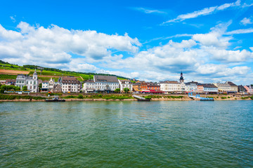 Obraz premium Rudesheim am Rhein aerial view
