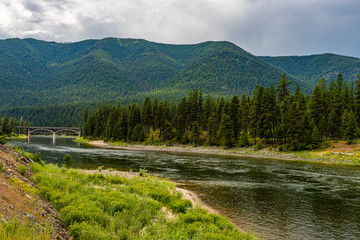 Fototapeta na wymiar Clark Fork River Montana