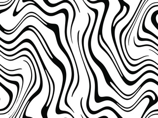 Full seamless zebra and tiger stripes animal skin pattern illustration. Black and white vector design for textile fabric printing. Fashionable and home design fit.