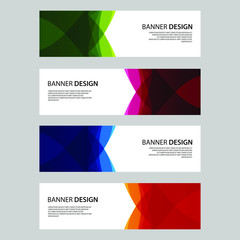 Fototapeta premium Vector Abstract design banner web template