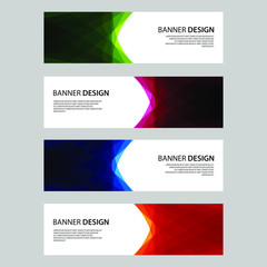 Fototapeta premium Vector Abstract design banner web template