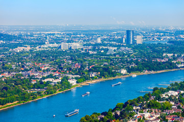 Bonn suburb aerial view, Germany