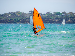 Orange Windsurfer