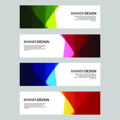 Fototapeta premium Vector Abstract design banner web template