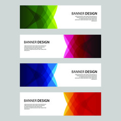 Fototapeta premium Vector Abstract design banner web template