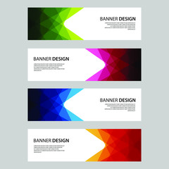 Fototapeta premium Vector Abstract design banner web template
