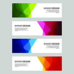 Fototapeta premium Vector Abstract design banner web template