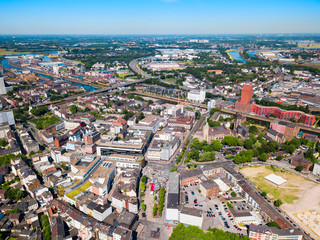Obraz premium Duisburg city skyline in Germany