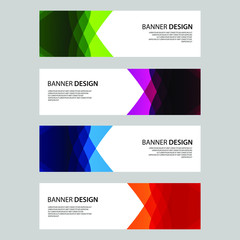 Naklejka premium Vector Abstract design banner web template