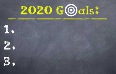 Fototapeta na wymiar 2020 Goals