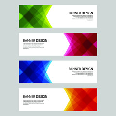 Fototapeta premium Vector Abstract design banner web template
