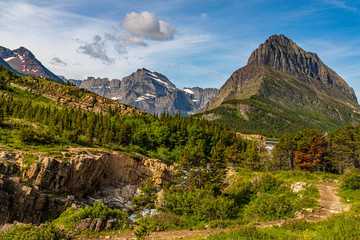 Mount Wilbur and Swiftcurrent Mountain