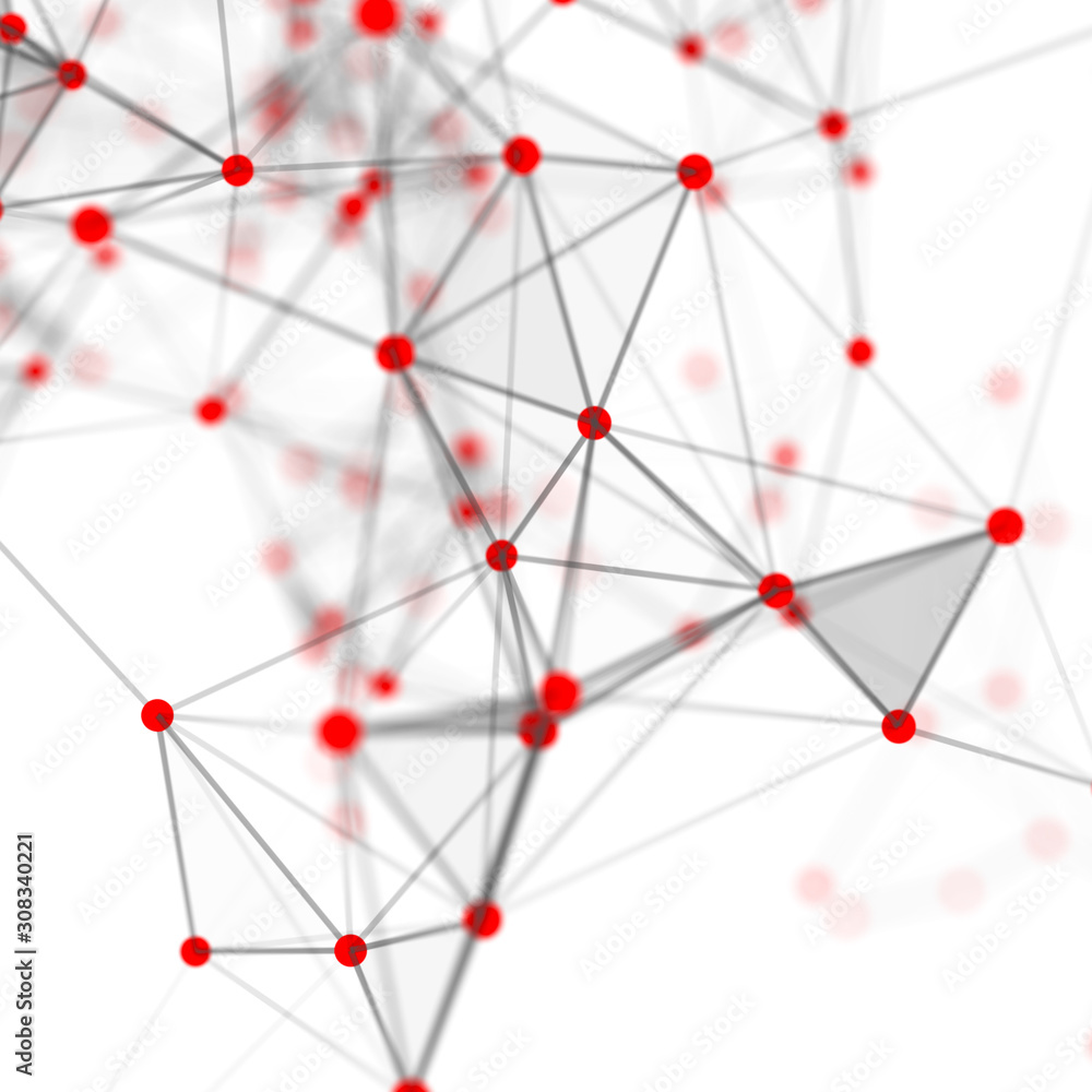 Poster abstract white digital background. big data visualization. science background. big data complex with