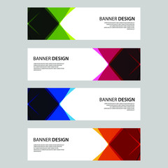 Vector Abstract design banner web template