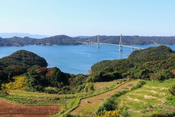 Fototapeta na wymiar 鷹島肥前大橋