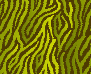 Full seamless tiger and zebra stripes animal skin pattern illustration. Design for tiger colored textile fabric printing vector. Suitable for fashion use.