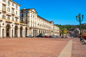 Fototapeta na wymiar Piazza Vittorio Veneto Square, Turin