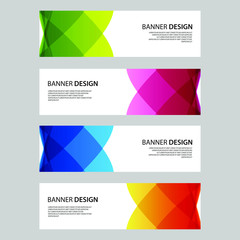 Fototapeta premium Vector Abstract design banner web template