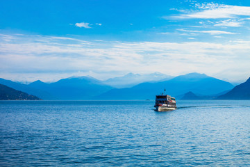 Boat at Lago Maggiore Lake