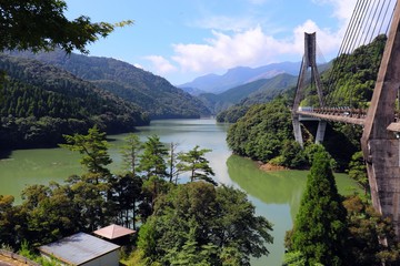 唄げんか大橋と 北川ダム