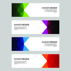 Fototapeta premium Vector Abstract design banner web template