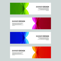 Fototapeta premium Vector Abstract design banner web template