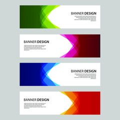 Vector Abstract design banner web template