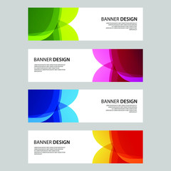 Fototapeta premium Vector Abstract design banner web template