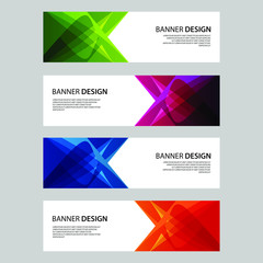 Fototapeta premium Vector Abstract design banner web template