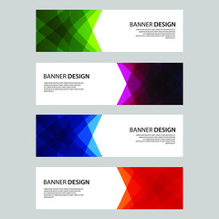 Naklejka premium Vector Abstract design banner web template