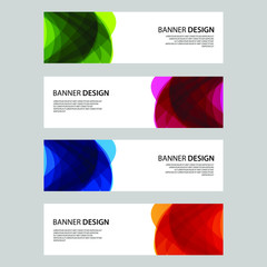 Fototapeta premium Vector Abstract design banner web template
