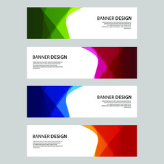 Fototapeta premium Vector Abstract design banner web template