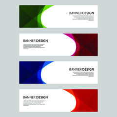 Fototapeta premium Vector Abstract design banner web template
