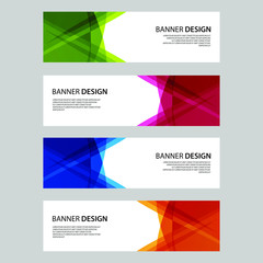 Vector Abstract design banner web template