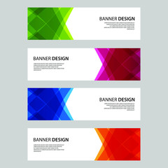 Vector Abstract design banner web template