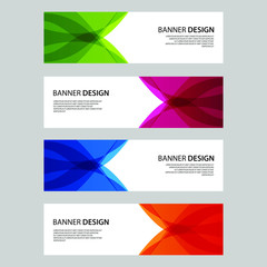 Fototapeta premium Vector Abstract design banner web template