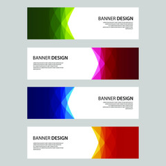 Fototapeta premium Vector Abstract design banner web template