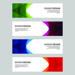 Fototapeta premium Vector Abstract design banner web template