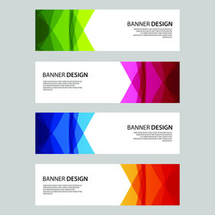 Fototapeta premium Vector Abstract design banner web template