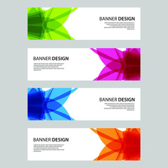 Fototapeta premium Vector Abstract design banner web template