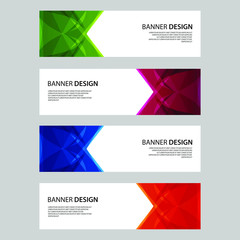 Naklejka premium Vector Abstract design banner web template