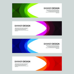 Vector Abstract design banner web template
