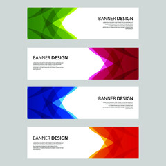 Fototapeta premium Vector Abstract design banner web template