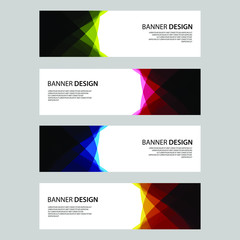 Fototapeta premium Vector Abstract design banner web template